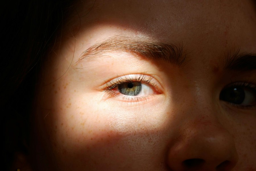 Photo long-sightedness eye correction